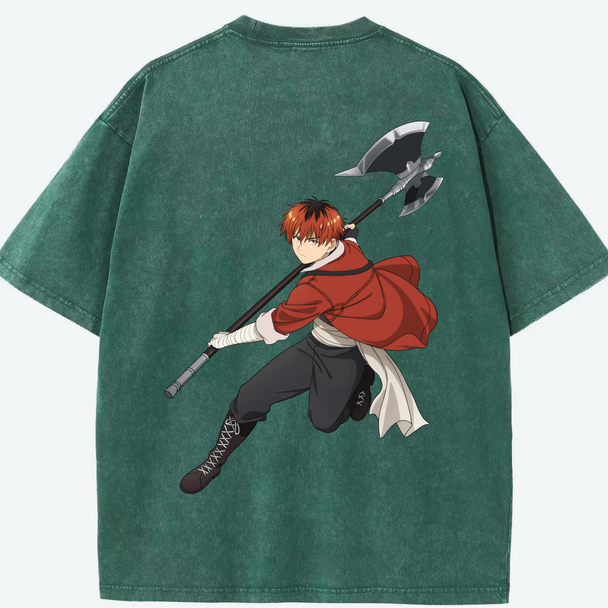 （画像用） 葬送のフリーレン Frieren 綿100% ヴィンテージ風 半袖Tシャツ（背面プリント）
